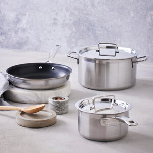 Le Creuset Classic 3-ply Stainless Steel Deep Casserole 24cm